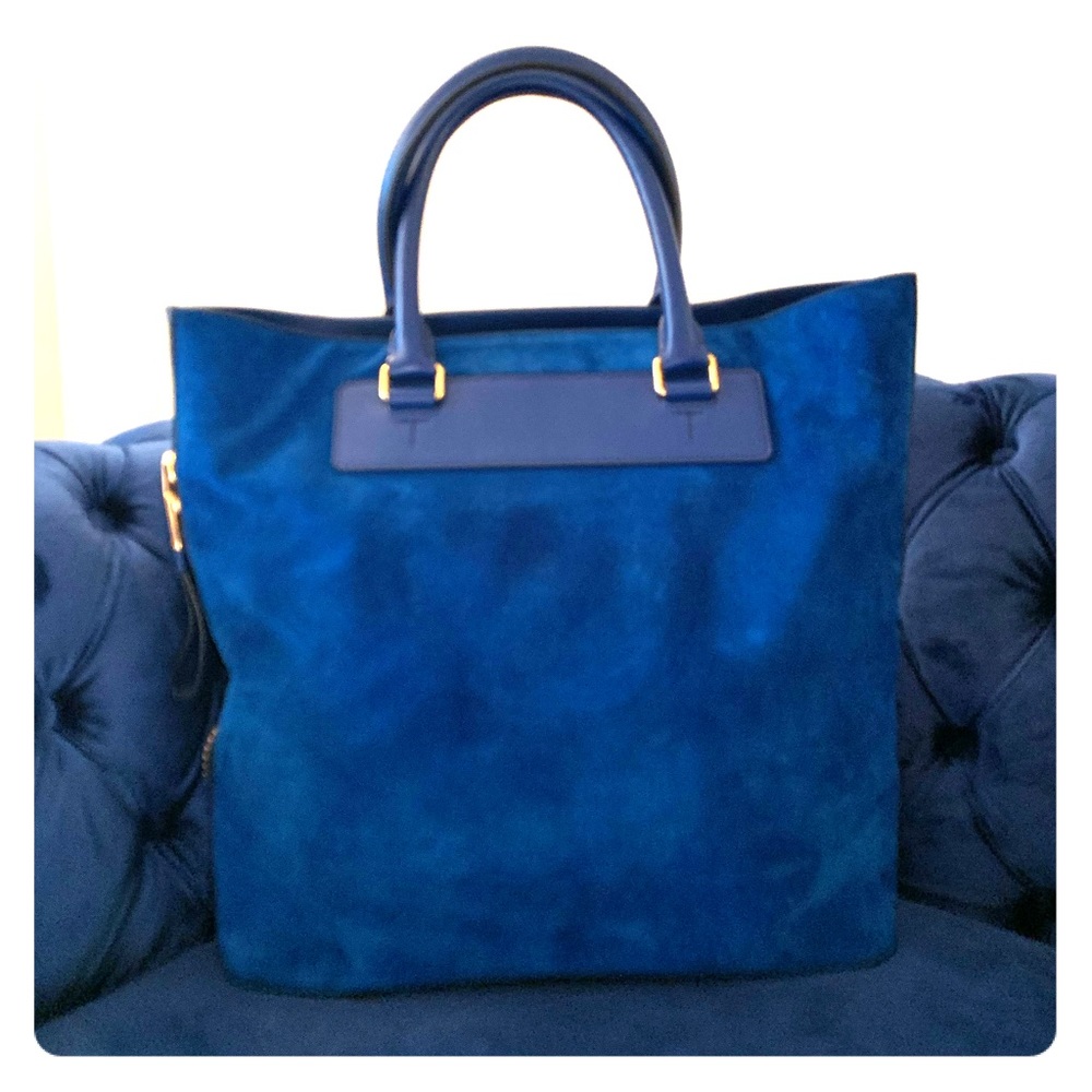 TOM FORD LARGE TOTE BAG ROYAL BLUE MSRP$4790 OWNED